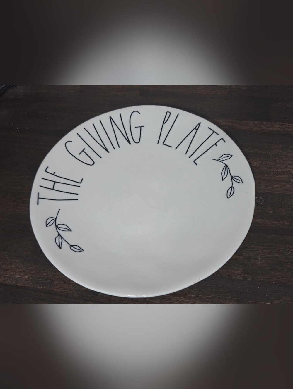 Rae Dunn The Giving Plate Ceramic Serving Platter